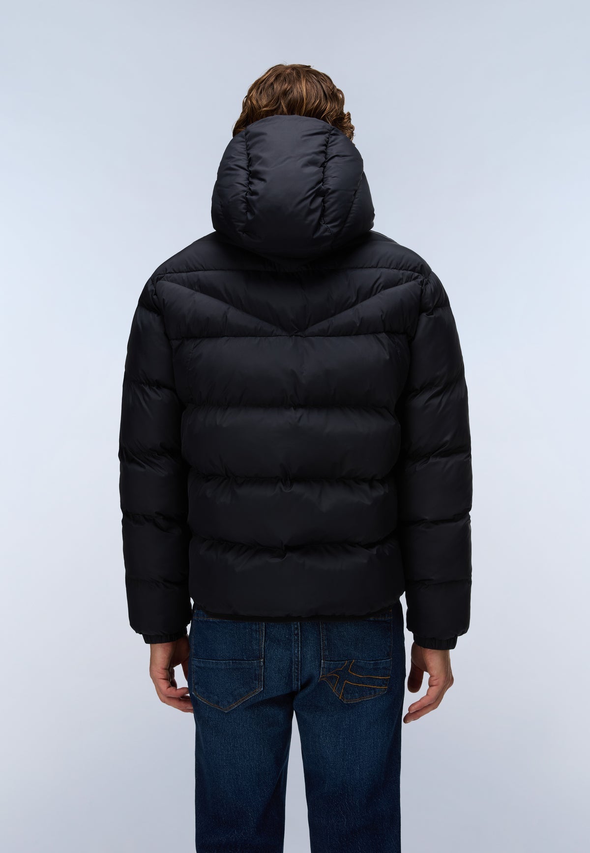 Men’s hooded puffer jacket Napapijri Molveno
NP0A88V2A 941 Black back view