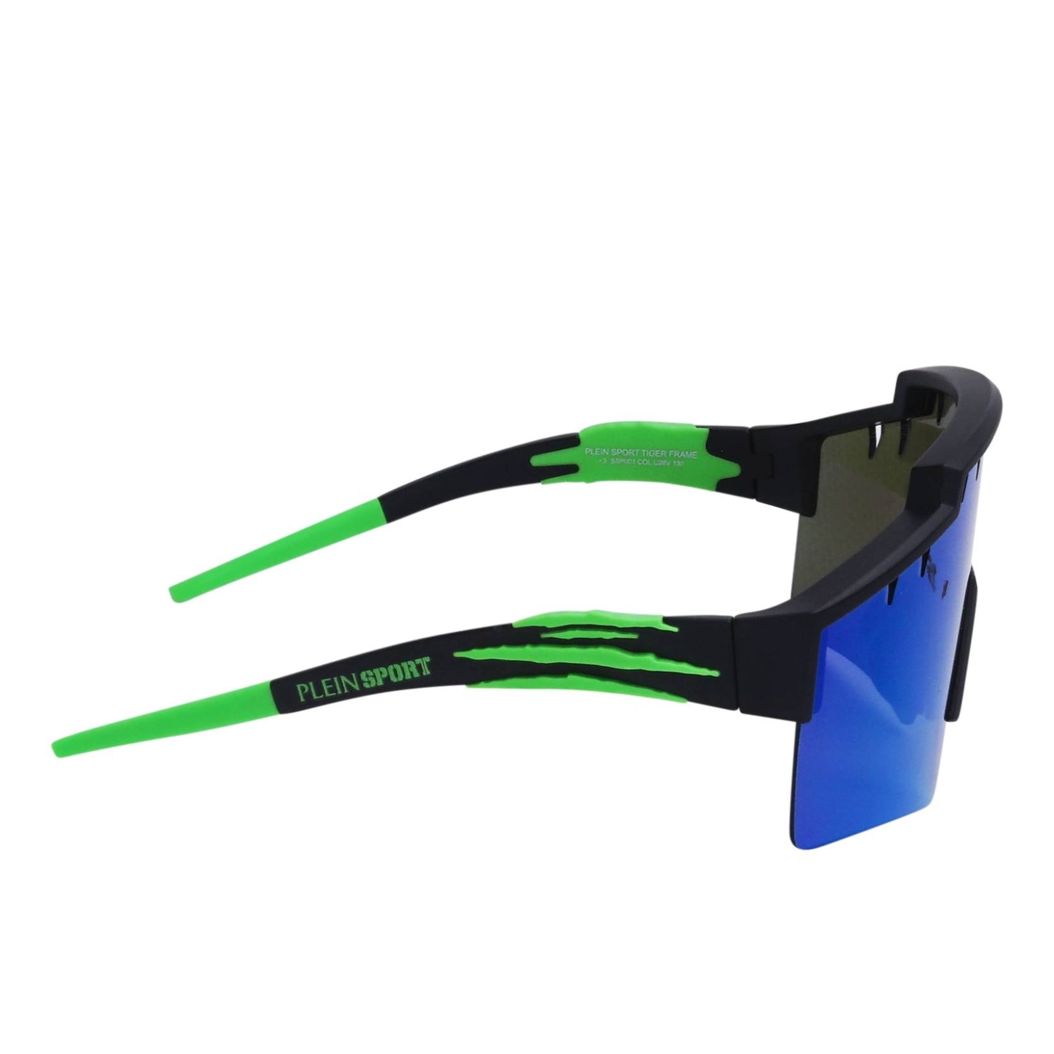 Мъжки слънчеви очила Men’s sunglasses PLEIN SPORT SSP001 U28V Black / Green side view