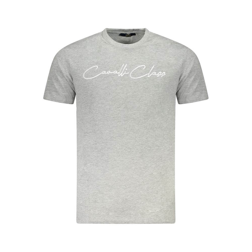 Мъжка тениска Men's t-shirt Cavalli Class TXT60BJD060 05014 Gray