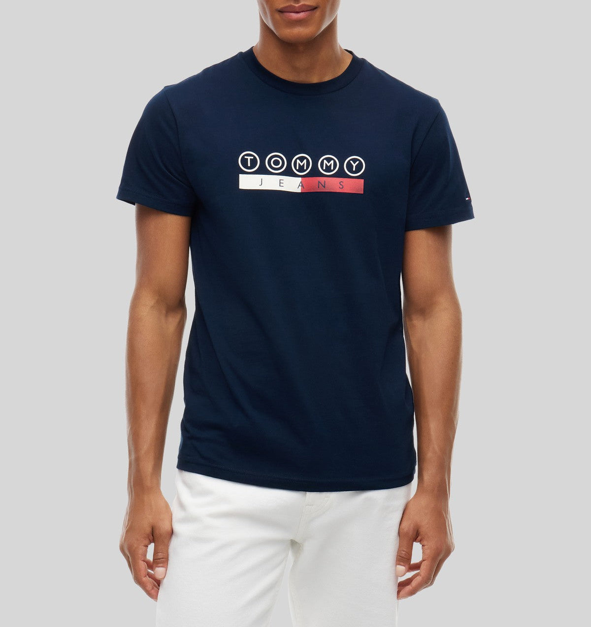 Мъжка тениска Men’s t-shirt Tommy Hilfiger Jeans DM0DM23715 C1G Dark Blue front view