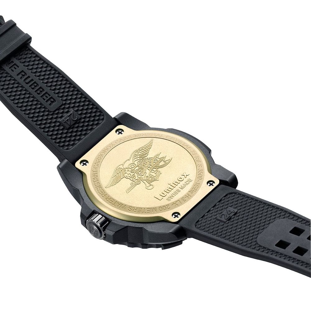 Мъжки часовник Men’s watch Luminox Navy Seal XS3505GP1 Black bottom view