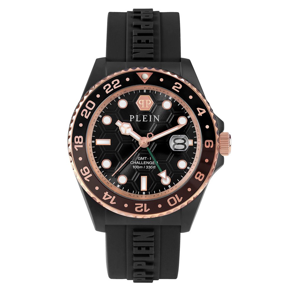 Мъжки часовник Men's watch Philipp Plein GMT-I Challenger Hyper Sport PWYBA0823 Black front view