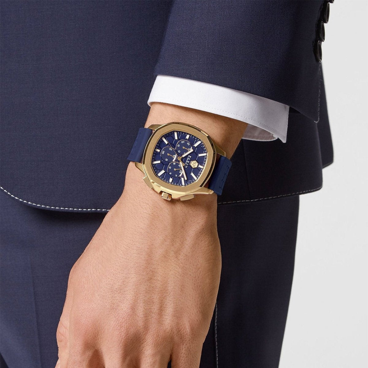 Мъжки часовник Men’s watch Philipp Plein High-Conic Chronograph PWSAA0323 Navy lifestyle view