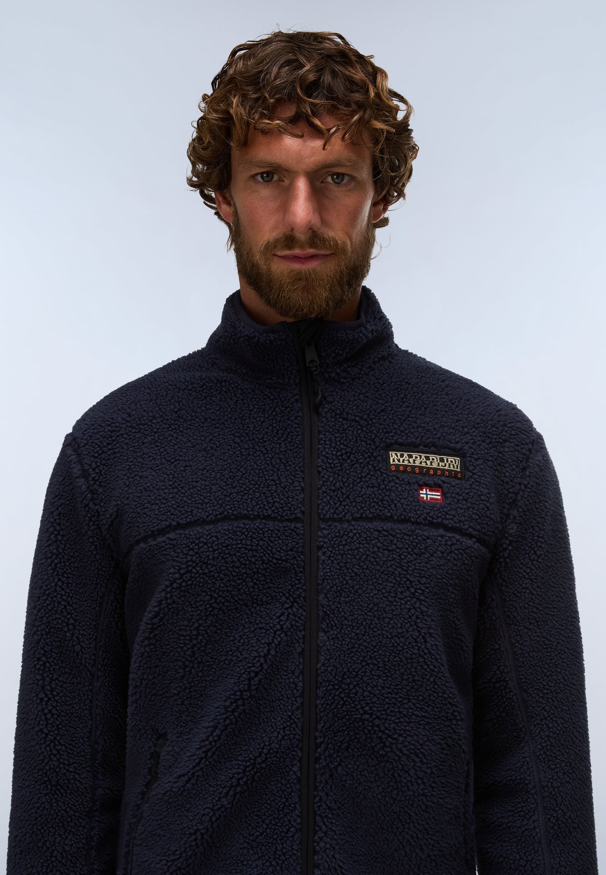Men’s zip-up fleece jacket Napapijri Tynik
NP0A4IA9T TYNIK FZ 176 Dark Blue close up view