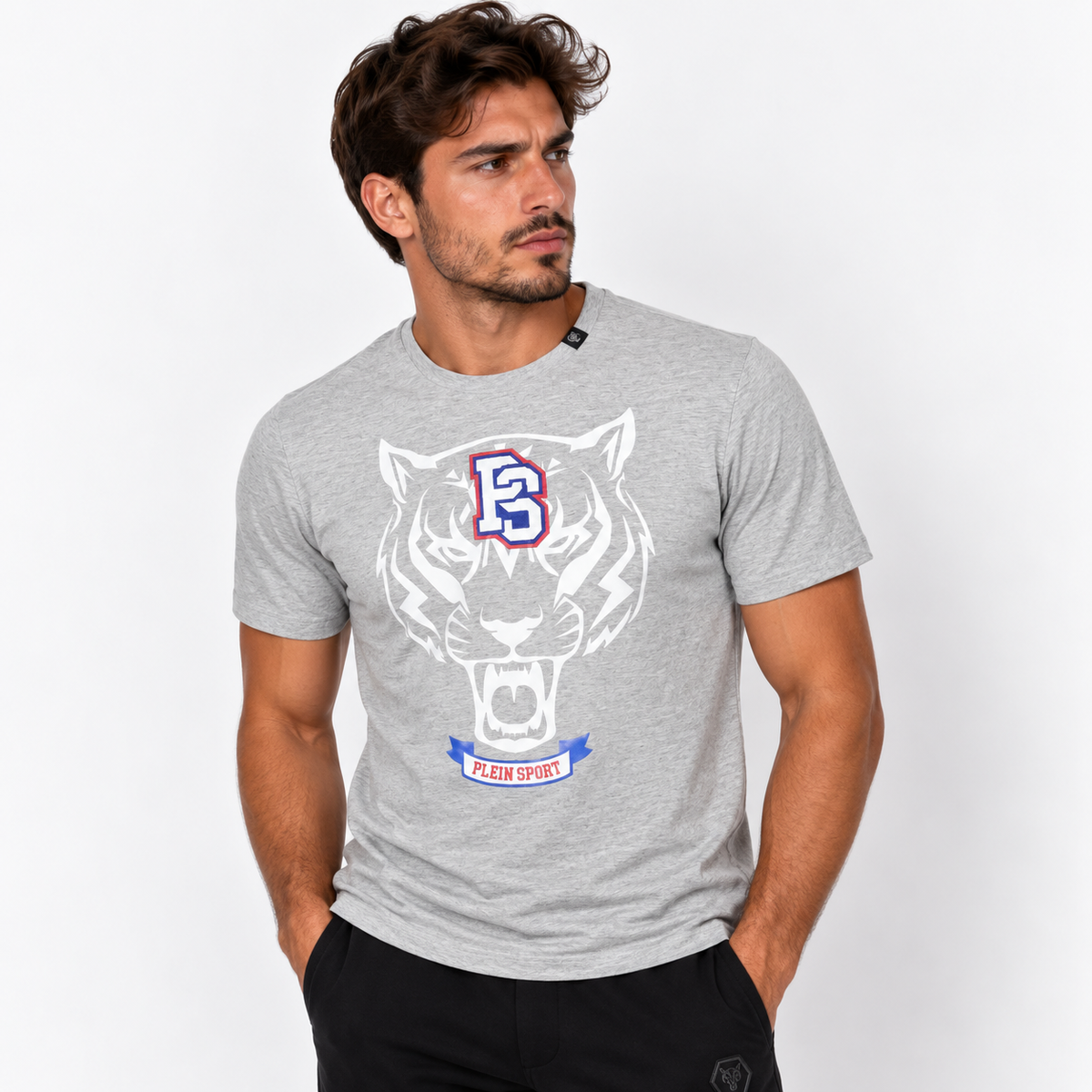 Мъжка тениска Plein Sport Men T-shirt TIPS120 94 Front View