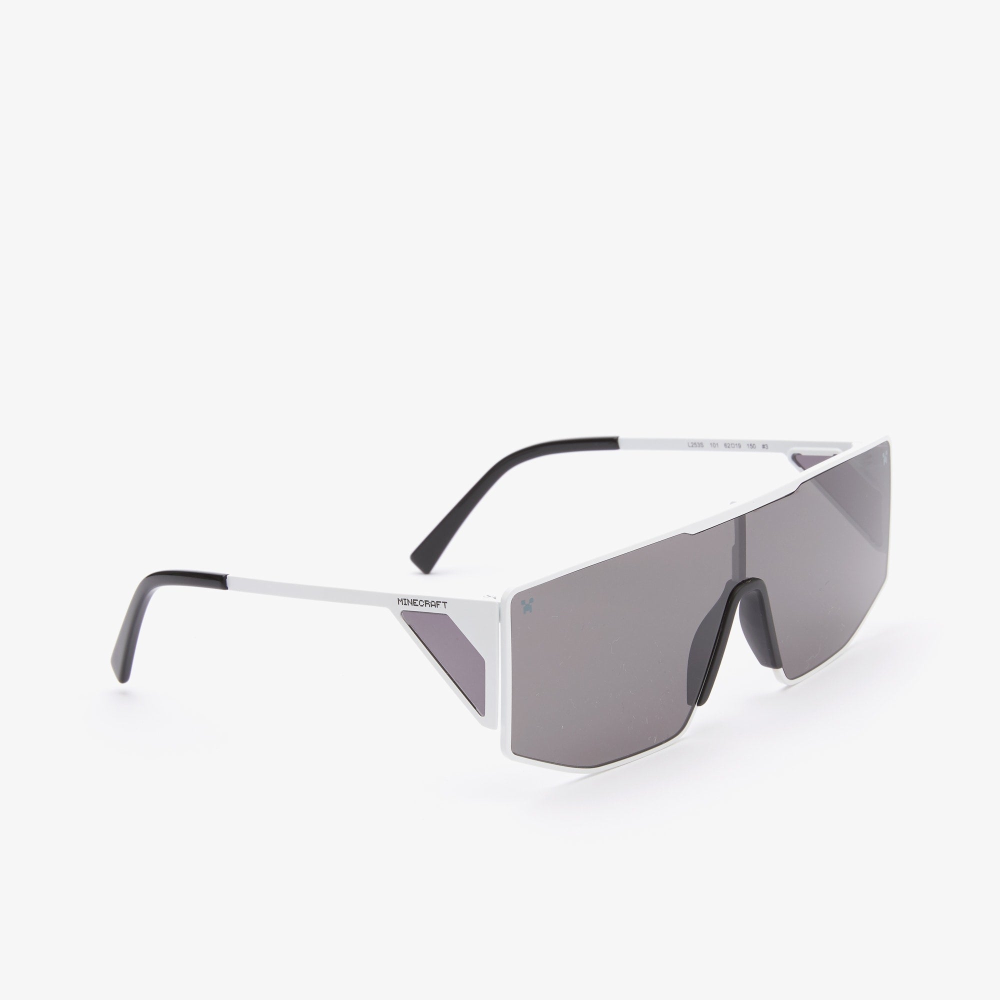 Слънчеви очила Unisex sunglasses LACOSTE X Minecraft L253S 101 White angled view