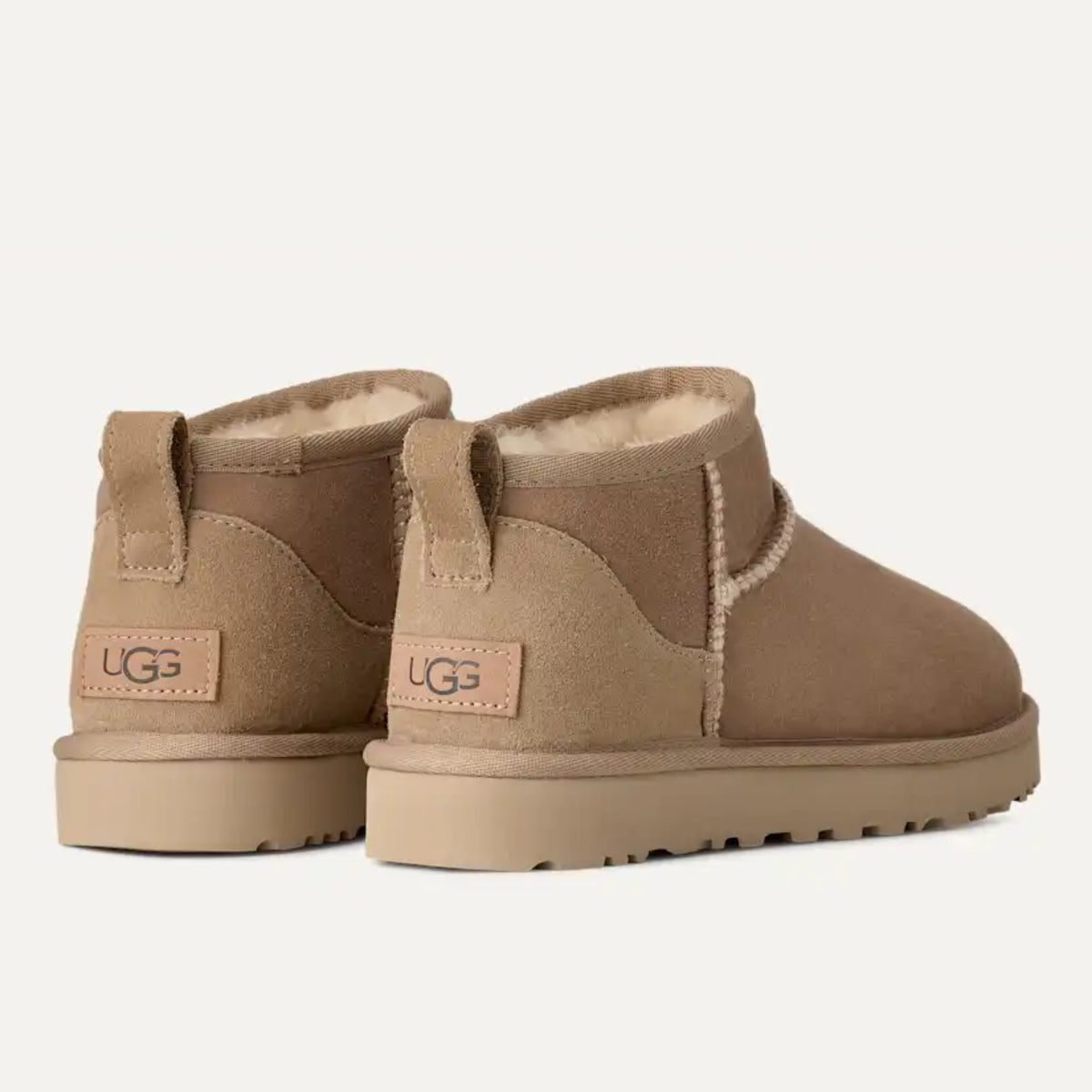 Дамски боти Women’s UGG Classic Ultra Mini Boots 1116109 Sand heels view