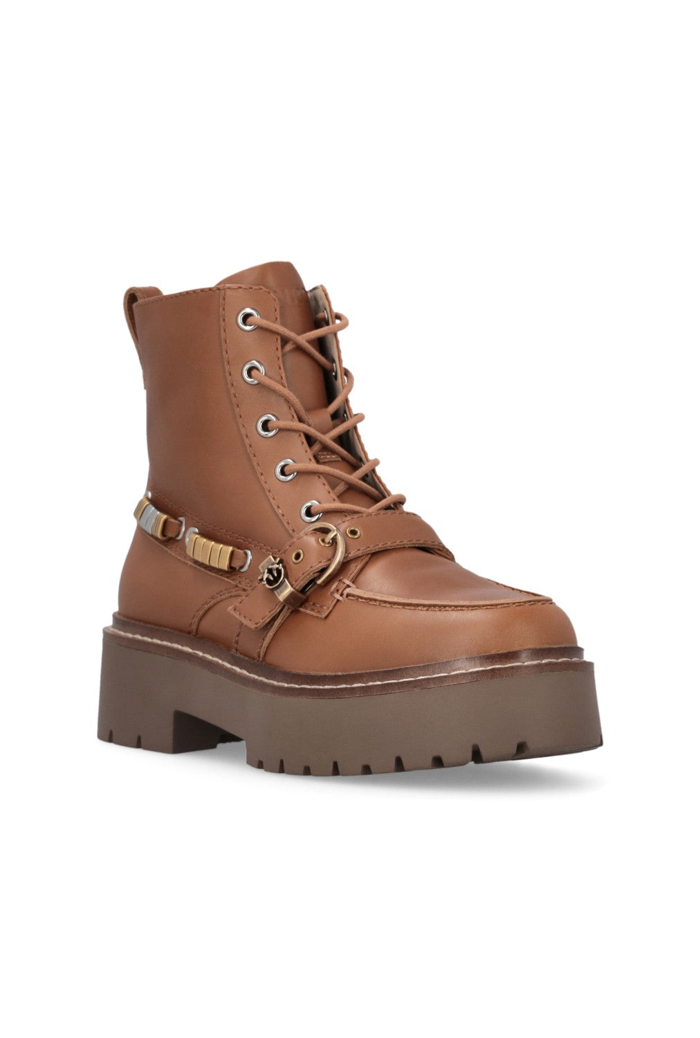 Дамски боти Women’s ankle boots Pinko Margaret 03 SD0565P001G8U Brown angled view