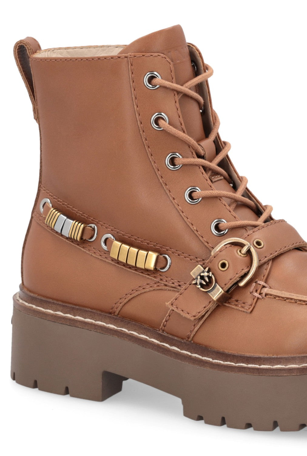 Дамски боти Women’s ankle boots Pinko Margaret 03 SD0565P001G8U Brown detail view