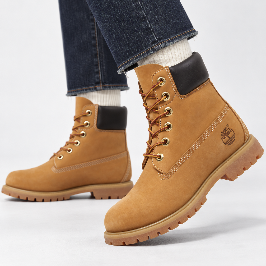 Дамски кубинки Women’s ankle waterproof boots Timberland Premium 6-inch in Beige SKU: TB110361713