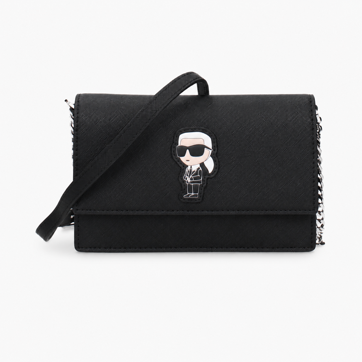 Дамска чанта през рамо Women’s crossbody bag Karl Lagerfeld K/Ikonik ARW32006 999 Black front view