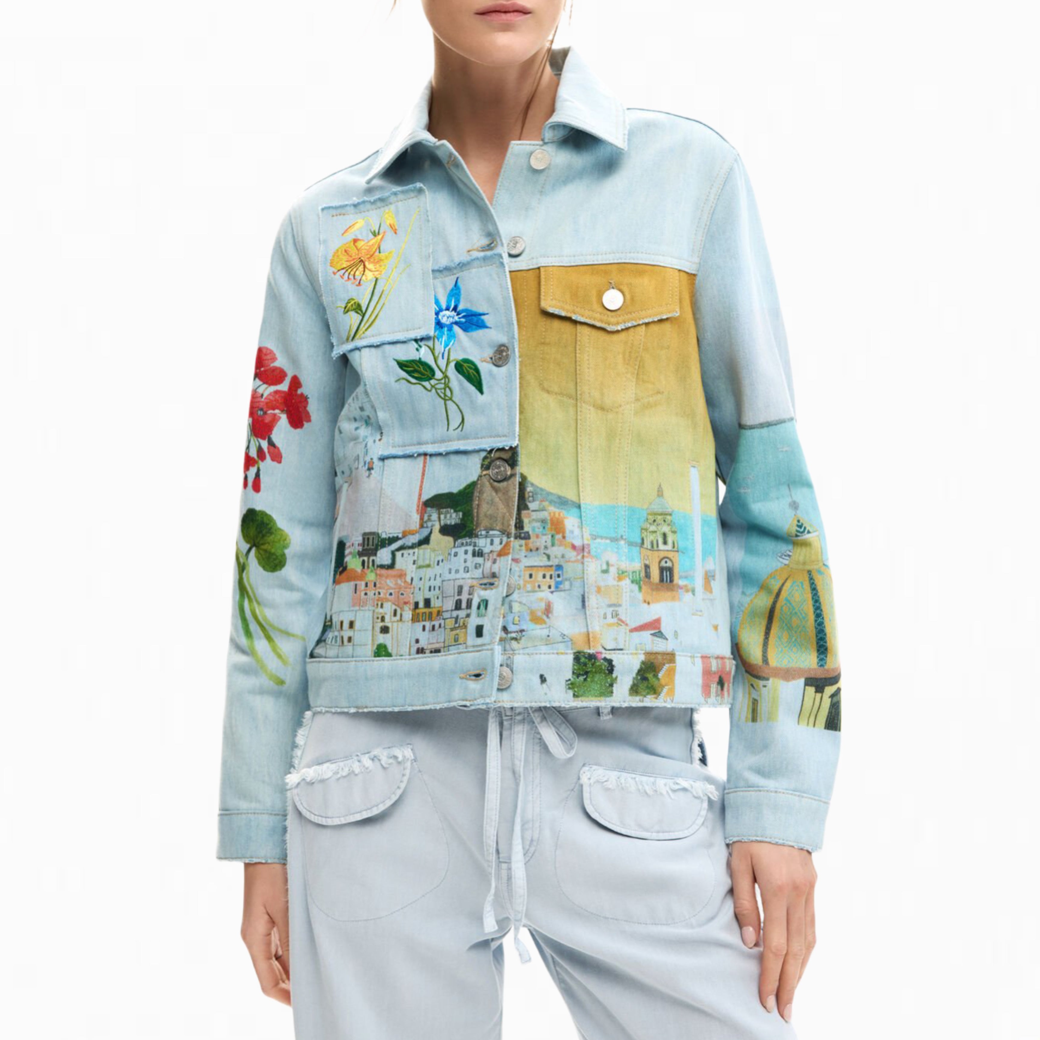 Дамско дънково яке Women’s denim jacket Desigual Amalfi 26SWED02 5053 Azzuro