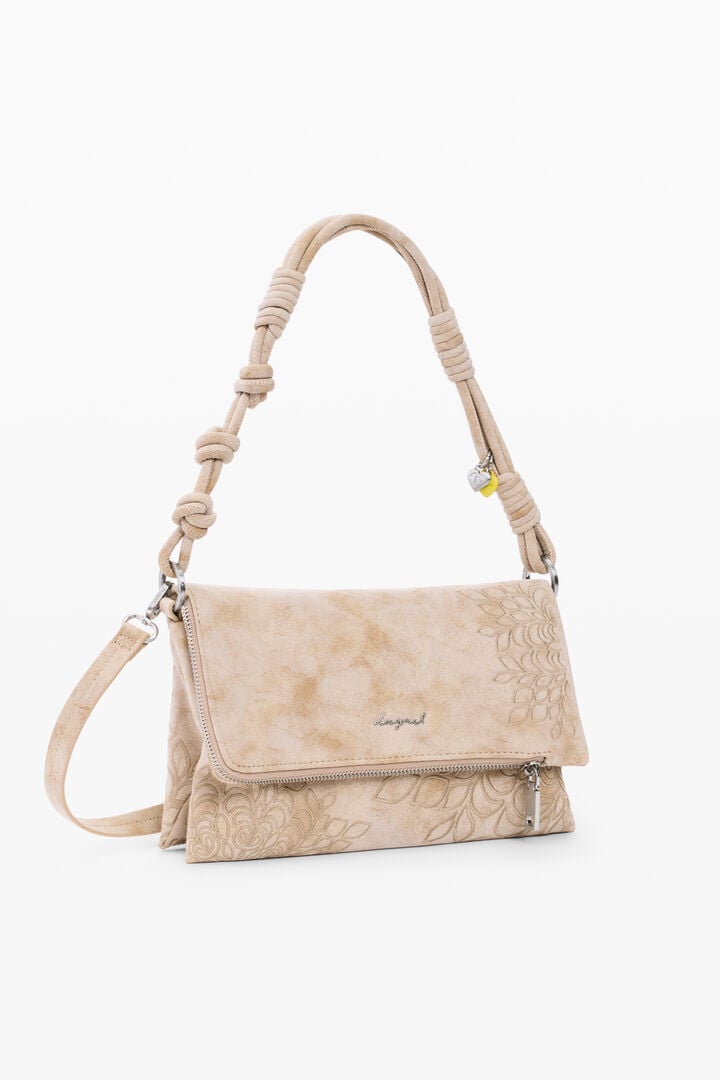 Дамска чанта за ръка Women’s handbag Desigual 26SAXPB9 1018 Beige angled view