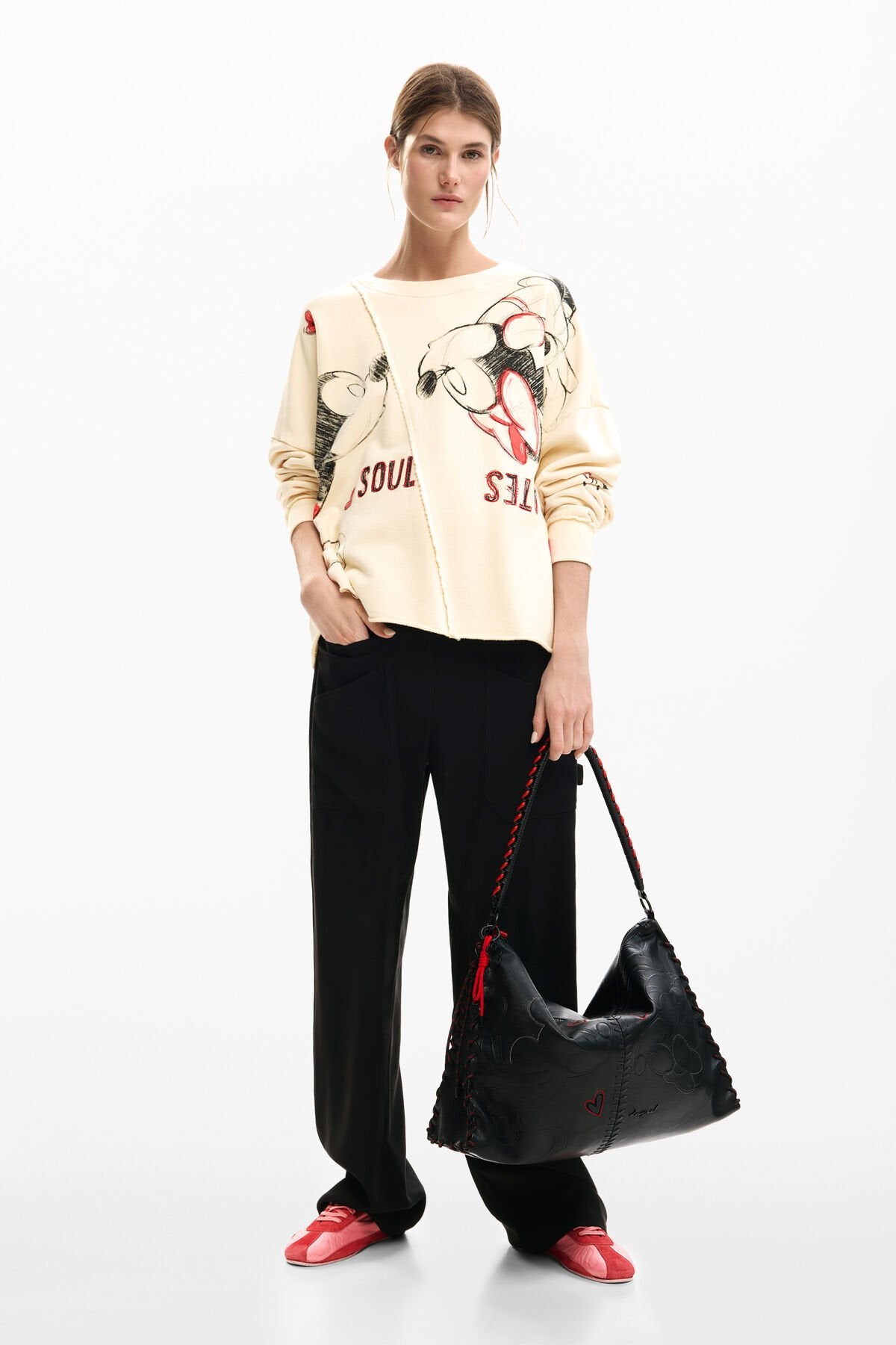 Дамска чанта Women’s handbag Desigual Mickey Mouse™ 26SAXPBE 2000 Black head to head view