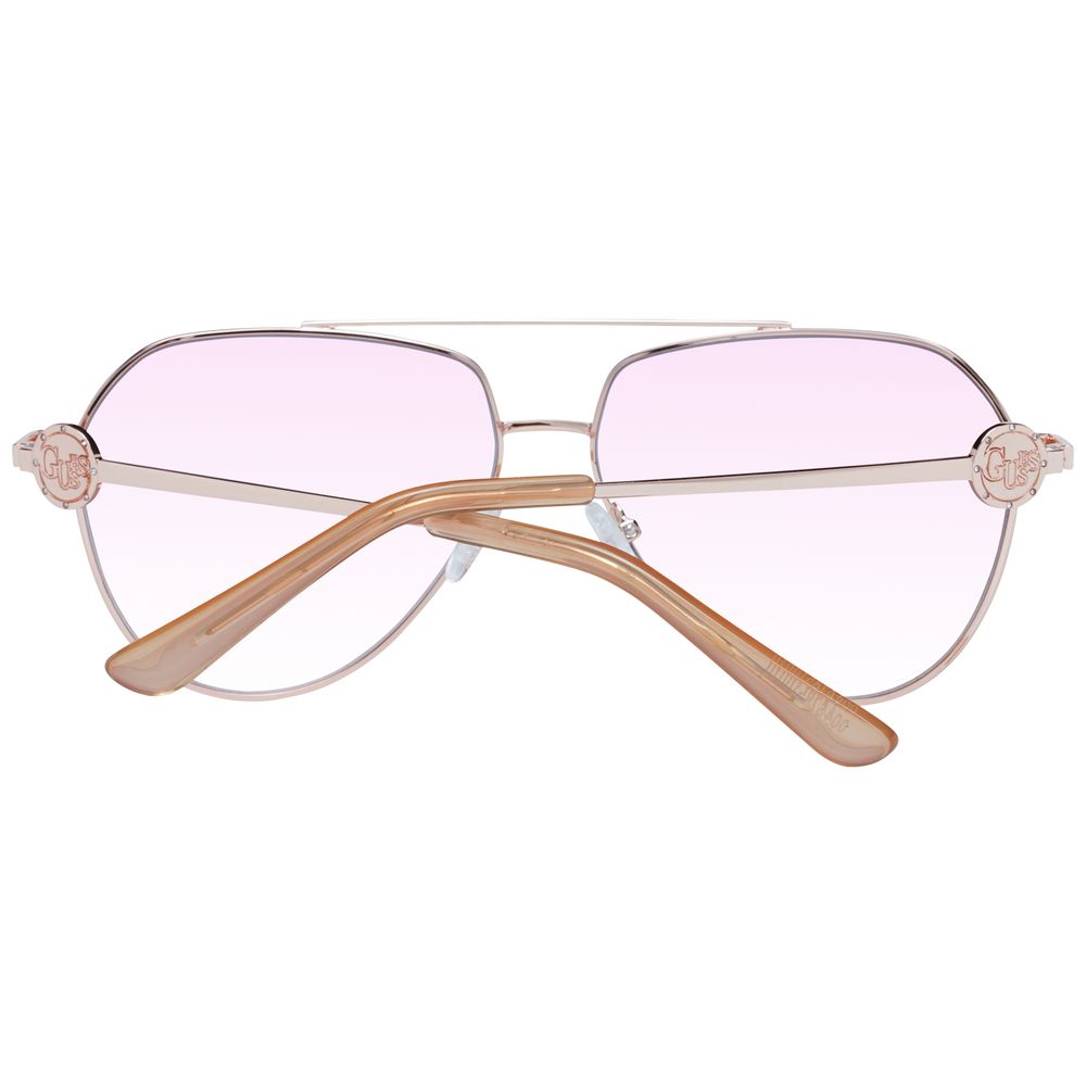 Дамски слънчеви очила Women’s metal sunglasses Guess GF6140 28T Rose Gold back view