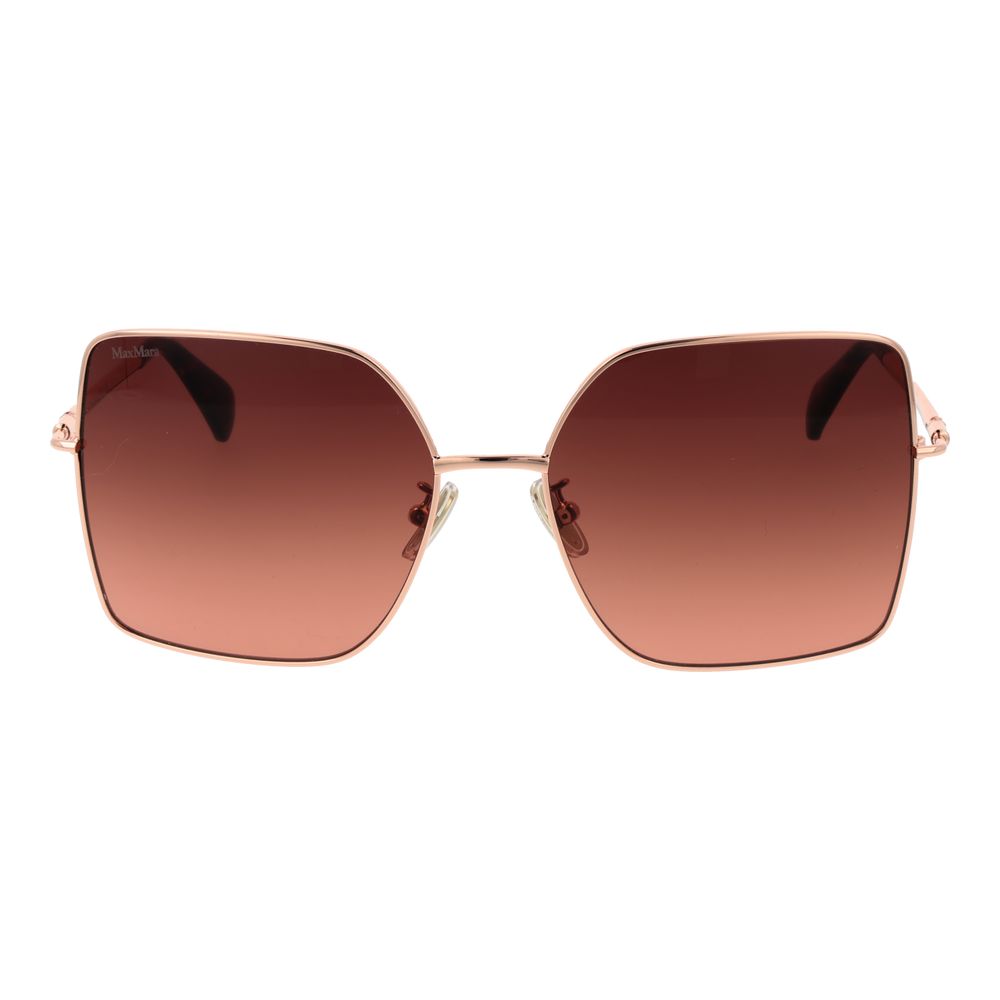 Дамски слънчеви очила Women’s metal sunglasses Max Mara MM0062-H 50F Rose Gold front view