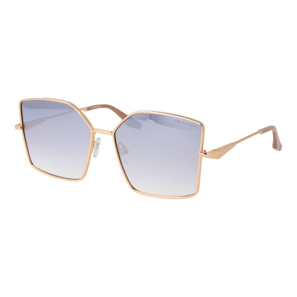 Дамски слънчеви очила Women’s metal sunglasses Trussardi TSW3013 04A Golden
