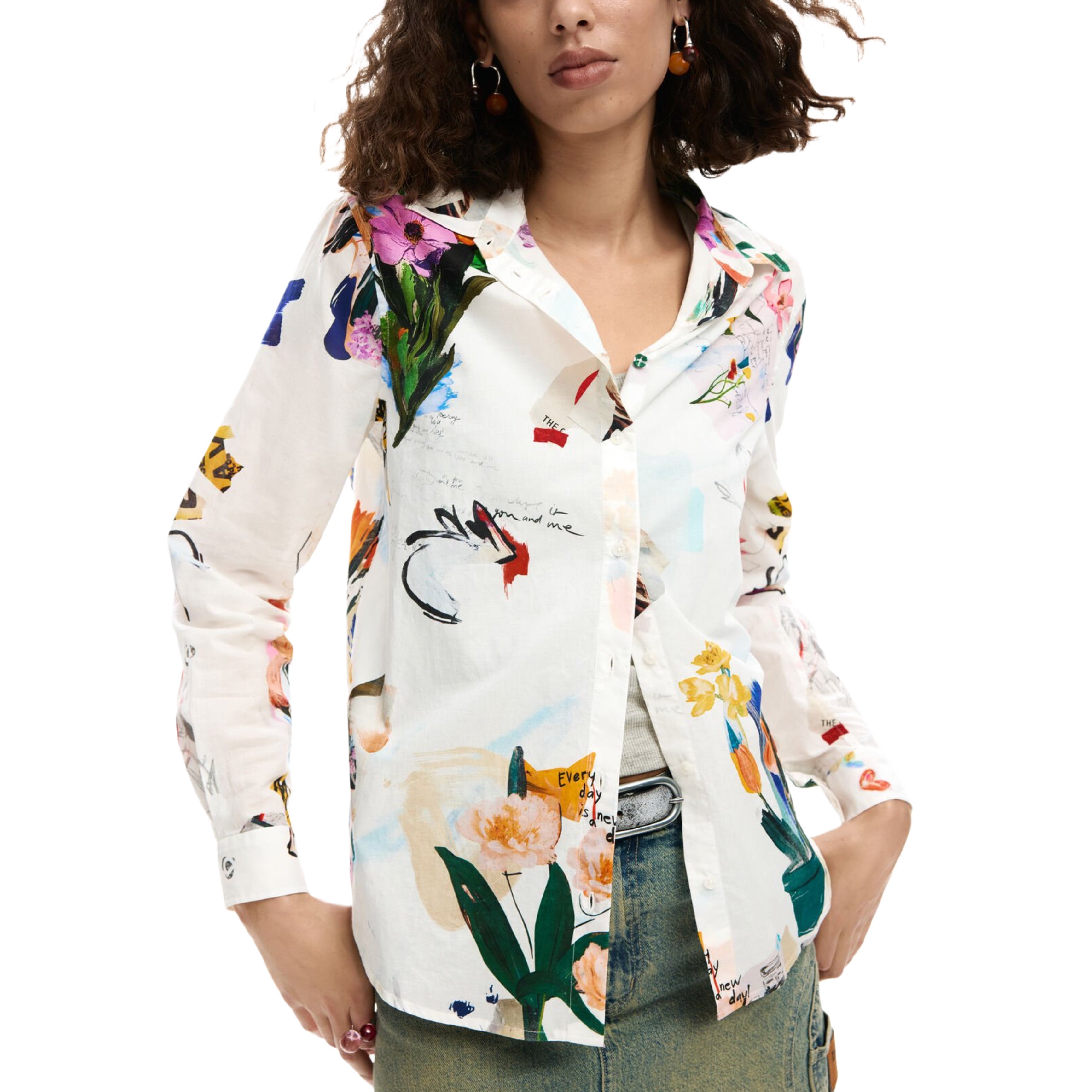 Дамска риза Women’s shirt Desigual
26SWCW211000 White