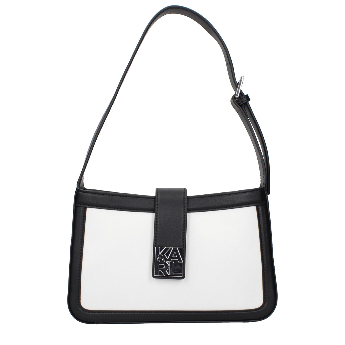 Дамска чанта Women’s shoulder bag Karl Lagerfeld BSW30003101 White and Black front view