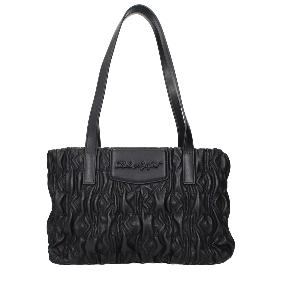 Дамска чанта Women’s shoulder bag Karl Lagerfeld K/Signature Kuilt BSW30028999 Black front view