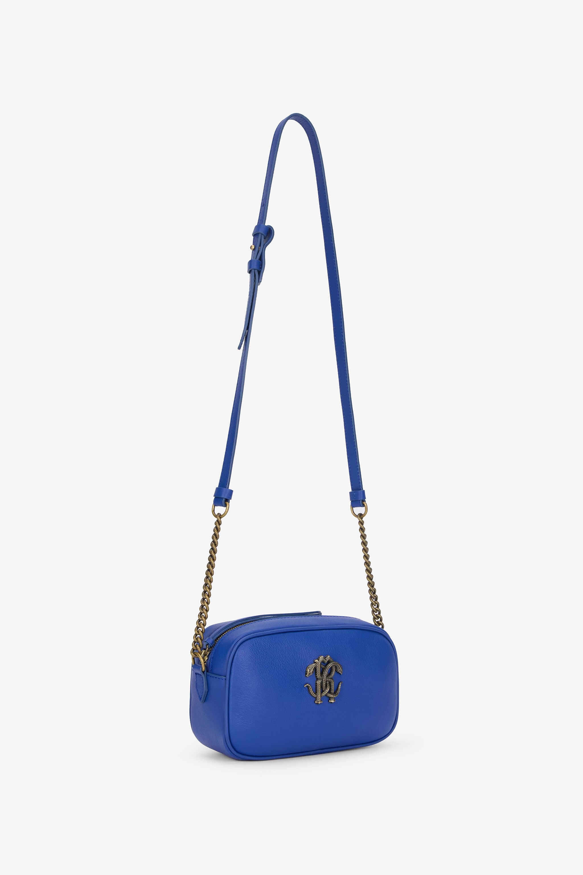Дамска чанта Women’s shoulder bag Roberto Cavalli POB00B PZ796 04986 Blue angled view
