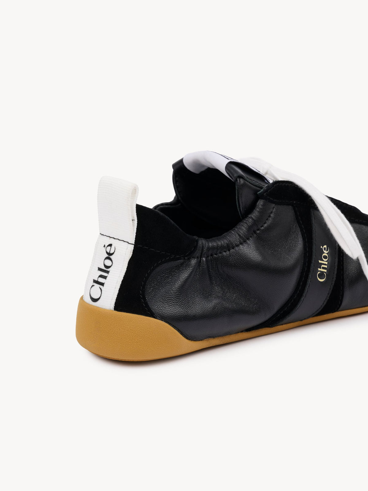 Дамски спортни обувки Women’s sneakers Chloè Kick CH26S15RVQ001 Black heel view