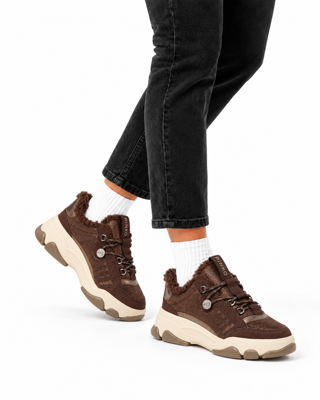 Дамски кецове Women’s sneakers Pinko Athena
SS0195P002L72 Brown lifestyle view
