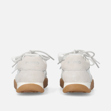 Дамски кецове Women’s sneakers with double laces Pinko Gea 02 SS0177P023Z1B White heels view