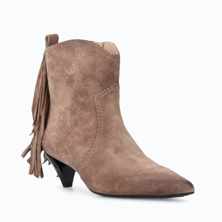 Дамски боти с ток Women’s suede ankle boots Pinko Didi 01 SD0653P151L15 Brown angled view