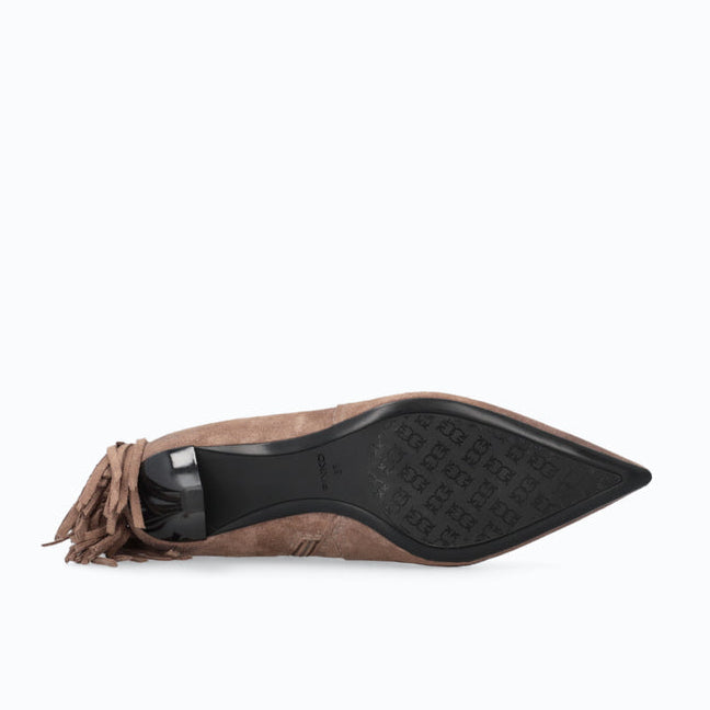 Дамски боти с ток Women’s suede ankle boots Pinko Didi 01 SD0653P151L15 Brown outsole view