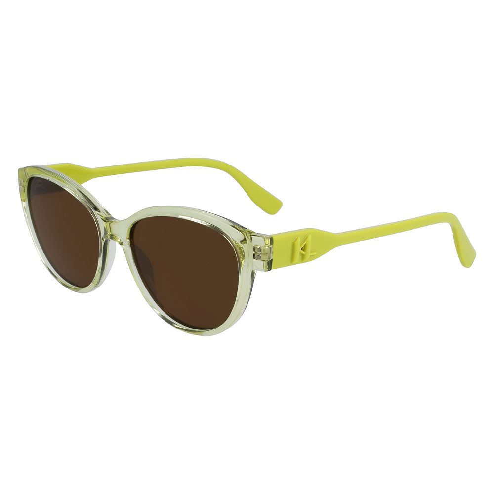 Дамски слънчеви очила Women’s sunglasses Karl Lagerfeld KL6099S703 Yellow angled view
