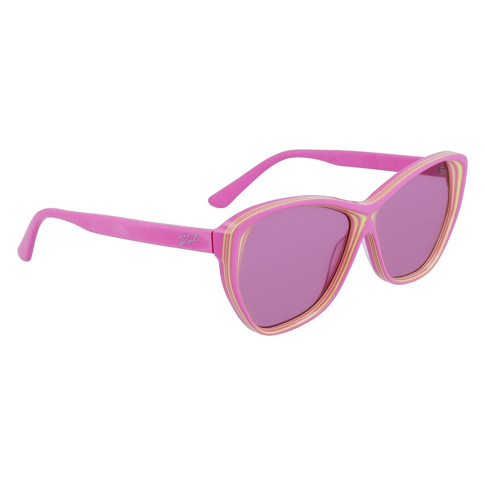 Дамски слънчеви очила Women’s sunglasses Karl Lagerfeld KL6103S664 Pink angled view