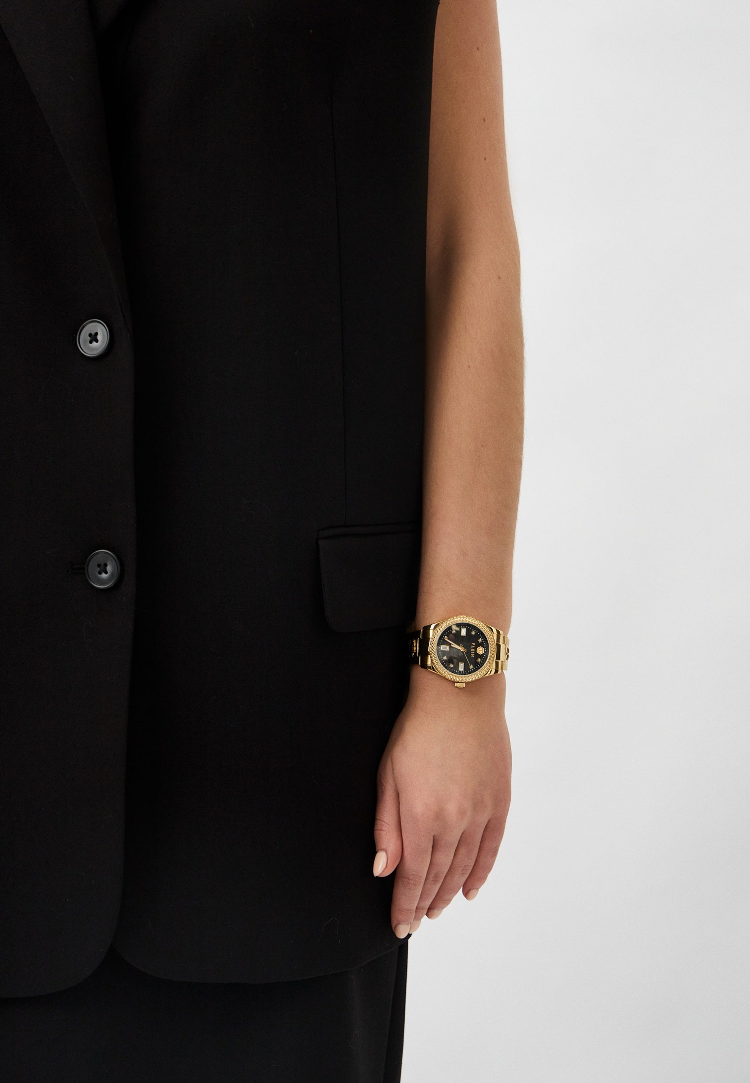 Дамски часовник Women’s watch Philipp Plein Queen PWCDA0624 Golden lifestyle view