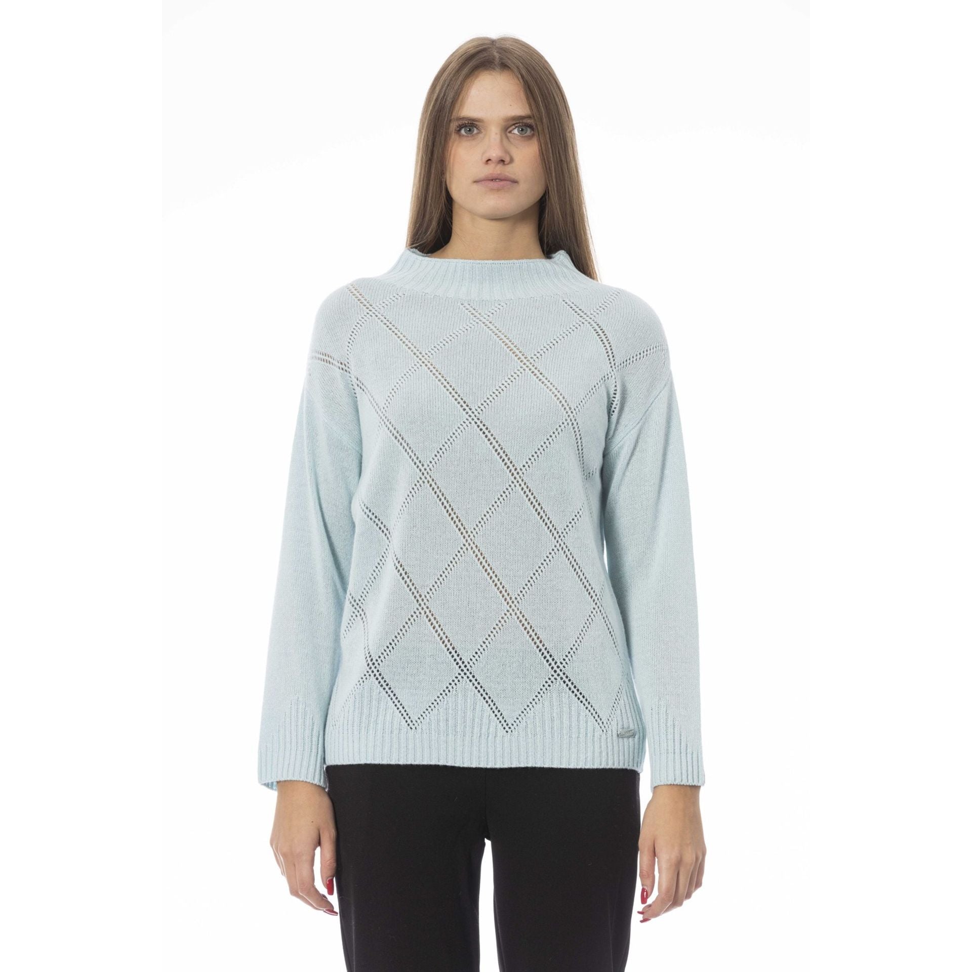 Дамски пуловер Women’s sweater Baldinini Trend NW1106 VOLTERRA CIELO front view