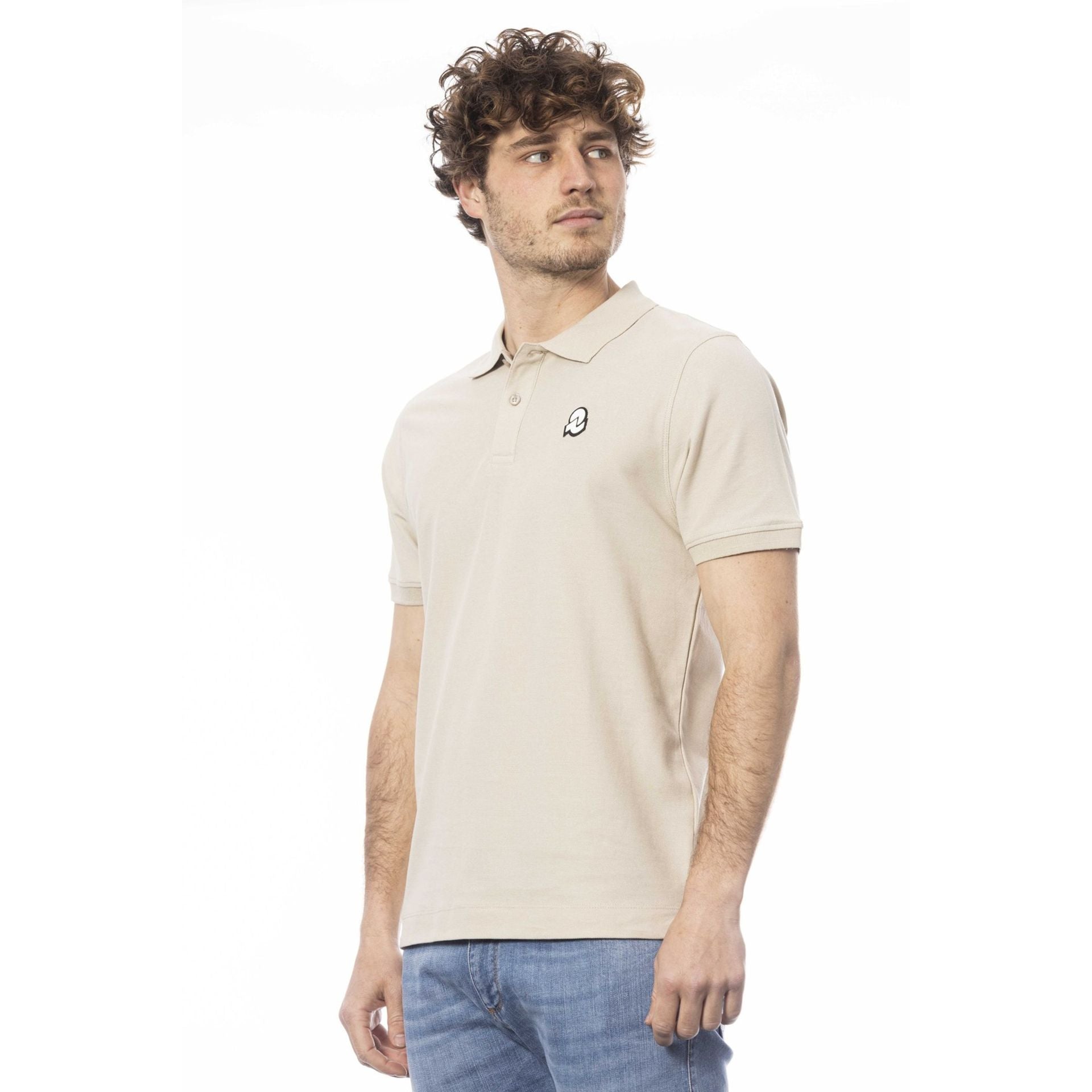 Мъжка поло тениска в бежово Men’s polo shirt Invicta 4452279U 9BEIGE Angled view