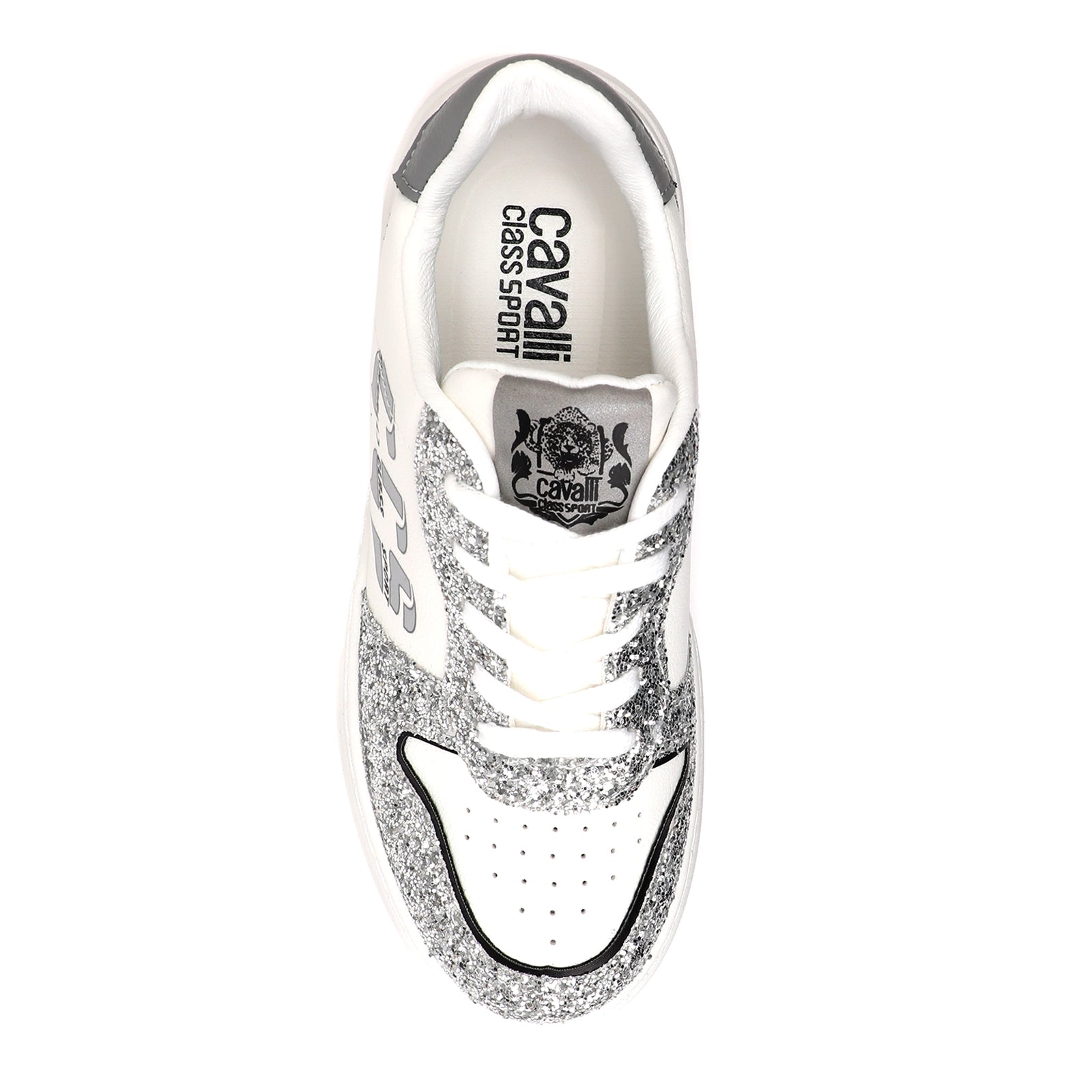 Дамски бели кецове Cavalli Class CW8753_SILVER