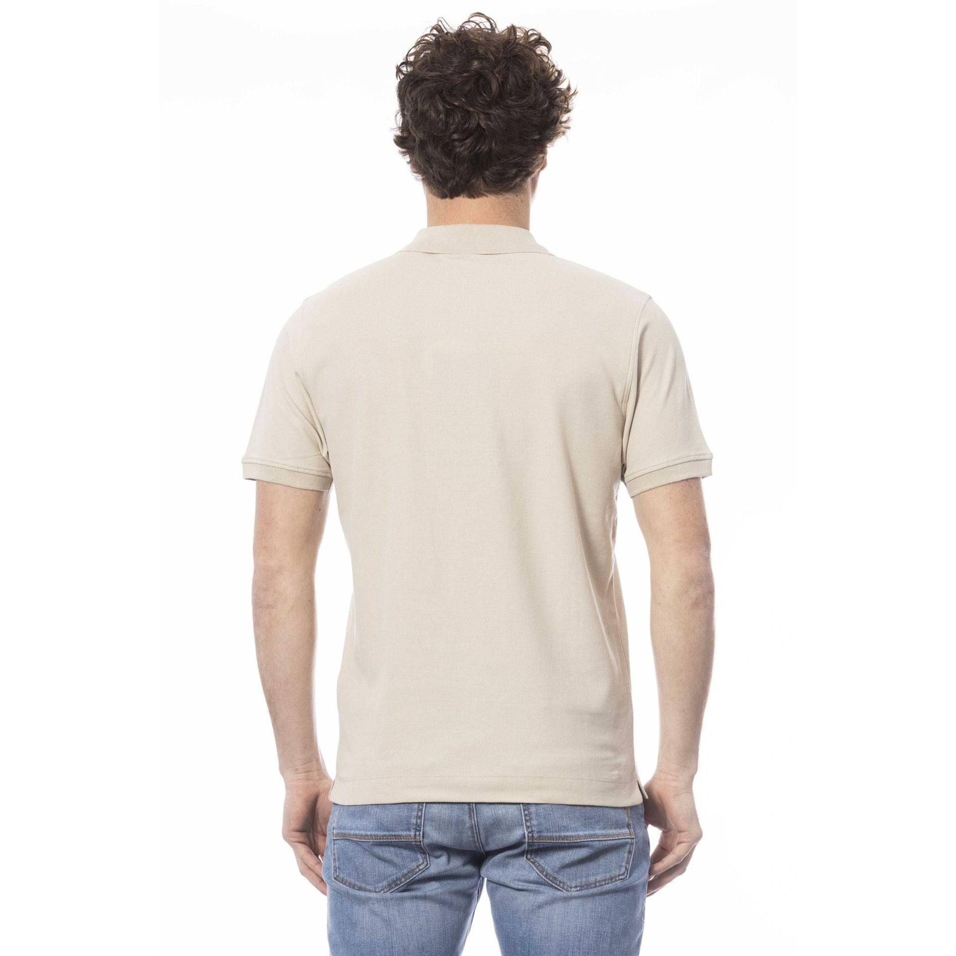 Мъжка поло тениска в бежово Men’s polo shirt Invicta 4452279U 9BEIGE Back view