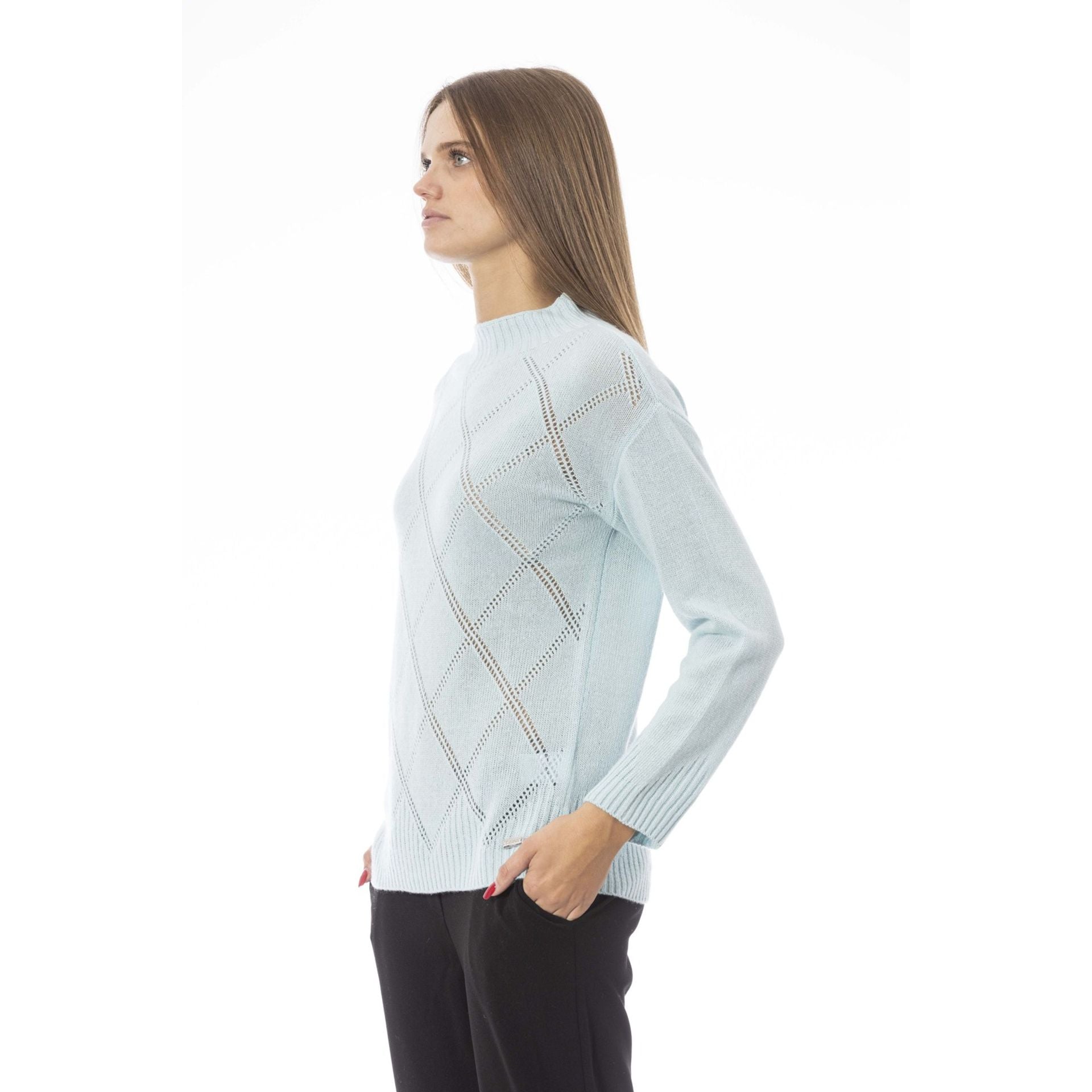 Дамски пуловер Women’s sweater Baldinini Trend NW1106 VOLTERRA CIELO sidr view