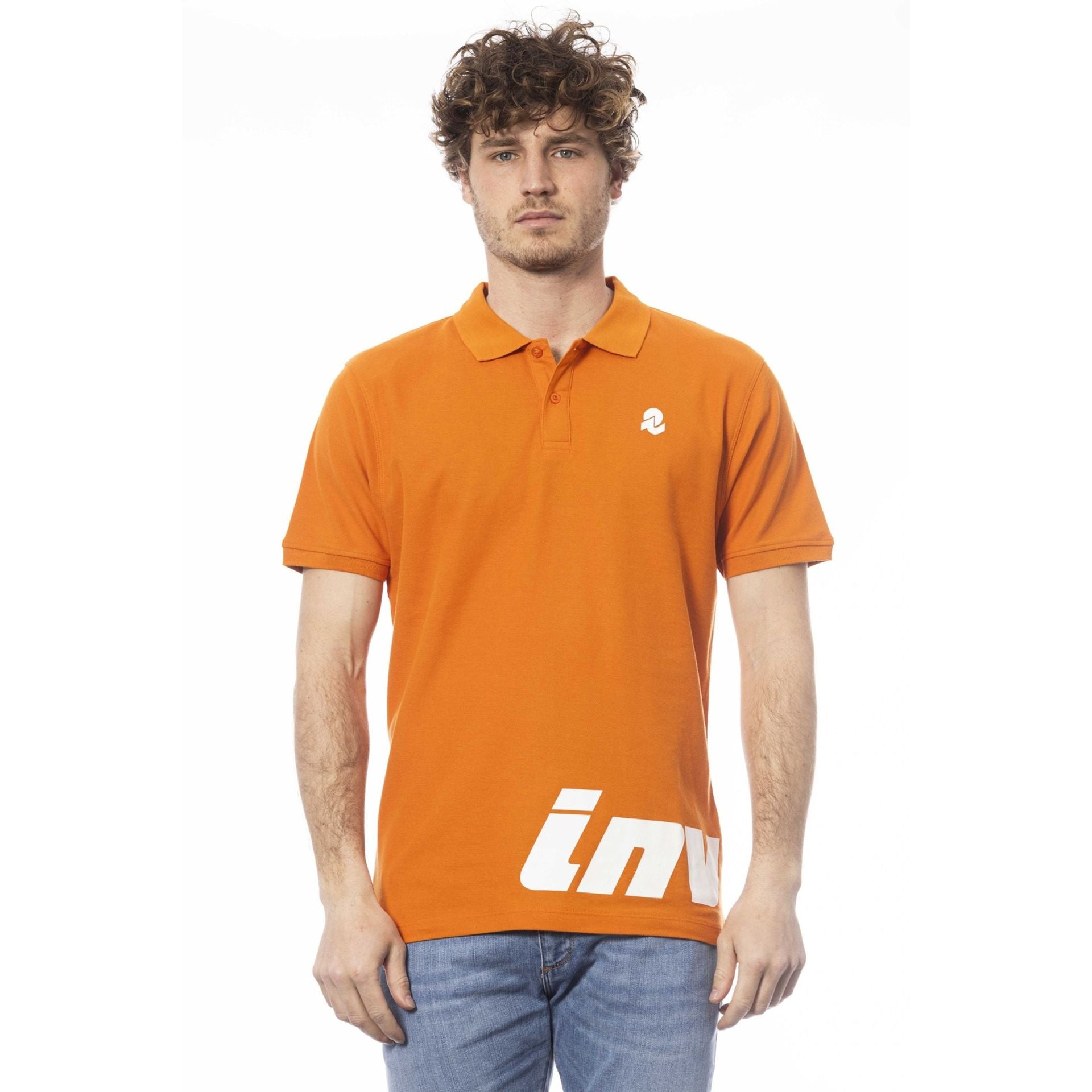 Мъжка поло тениска в оранжево Men’s polo shirt Invicta in Orange 4452282U 47ARANCIO Front view
