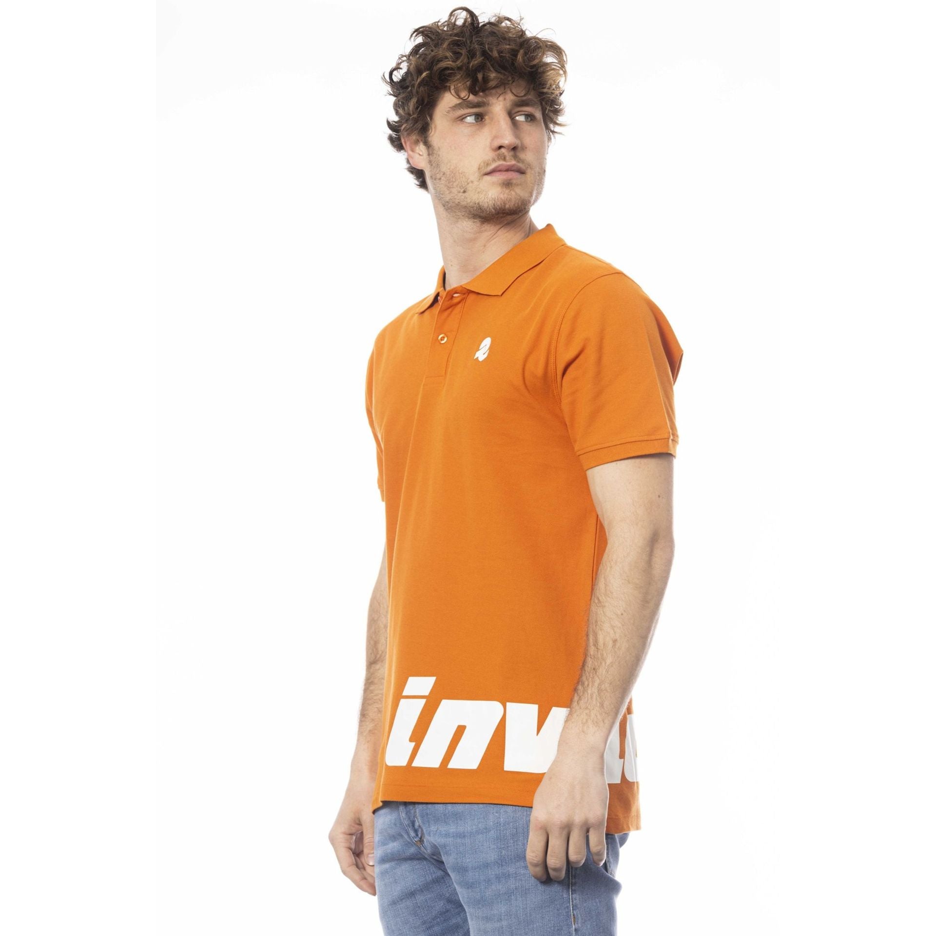 Мъжка поло тениска в оранжево Men’s polo shirt Invicta in Orange 4452282U 47ARANCIO Angled view