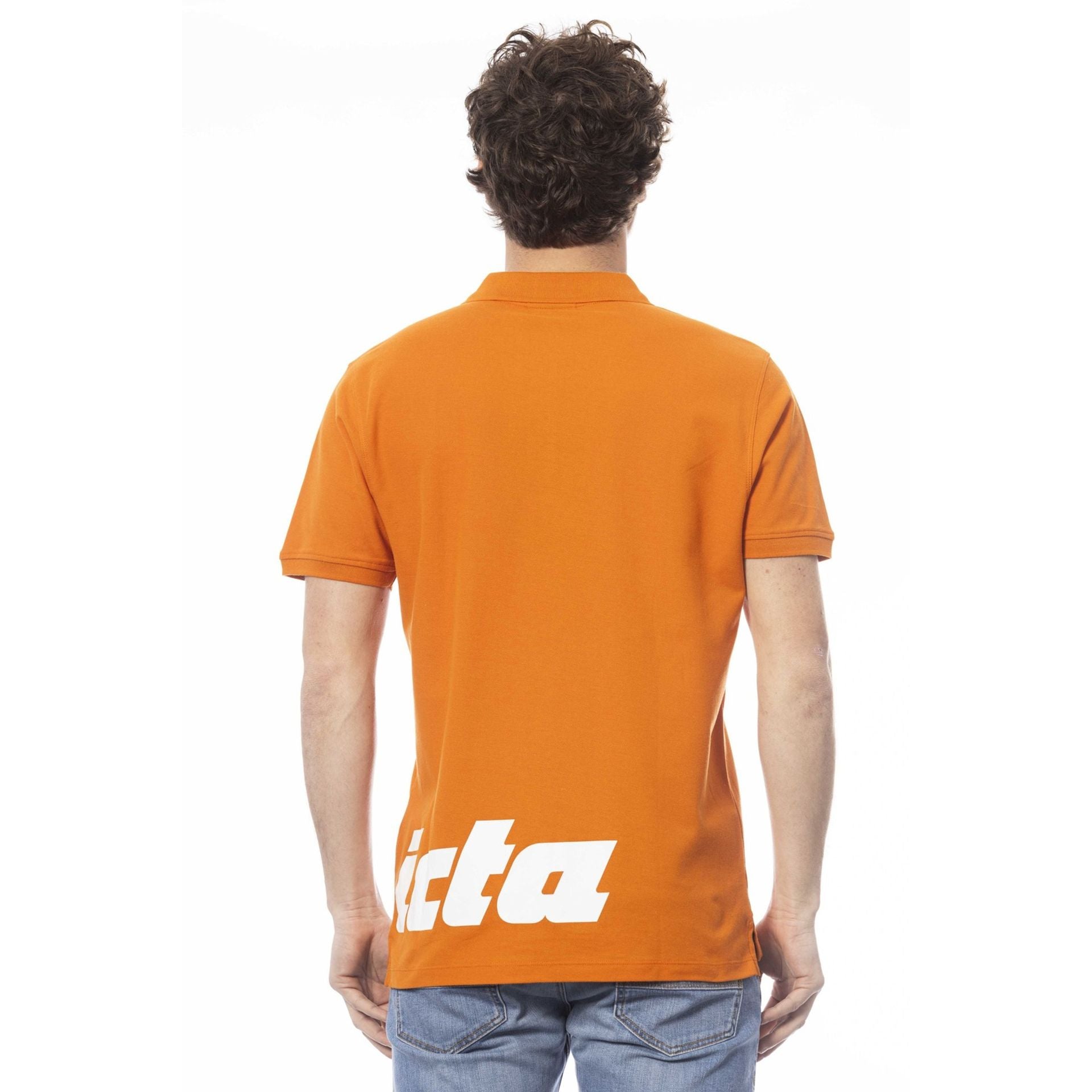 Мъжка поло тениска в оранжево Men’s polo shirt Invicta in Orange 4452282U 47ARANCIO Back view