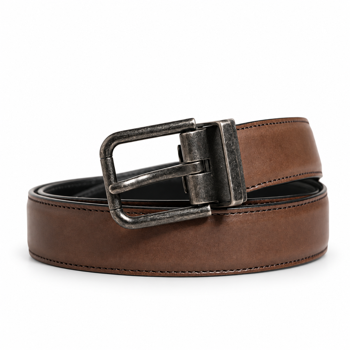 Men's belt Dolce & Gabbana SKU: BC3614 A1828 front coiled view