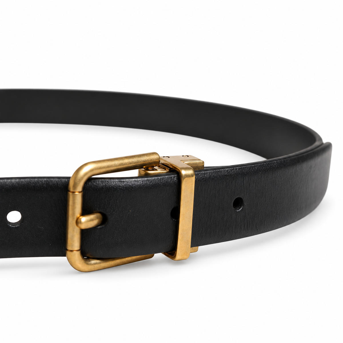 Men's belt Dolce & Gabbana SKU: BC4337 AW374 buckle close up view