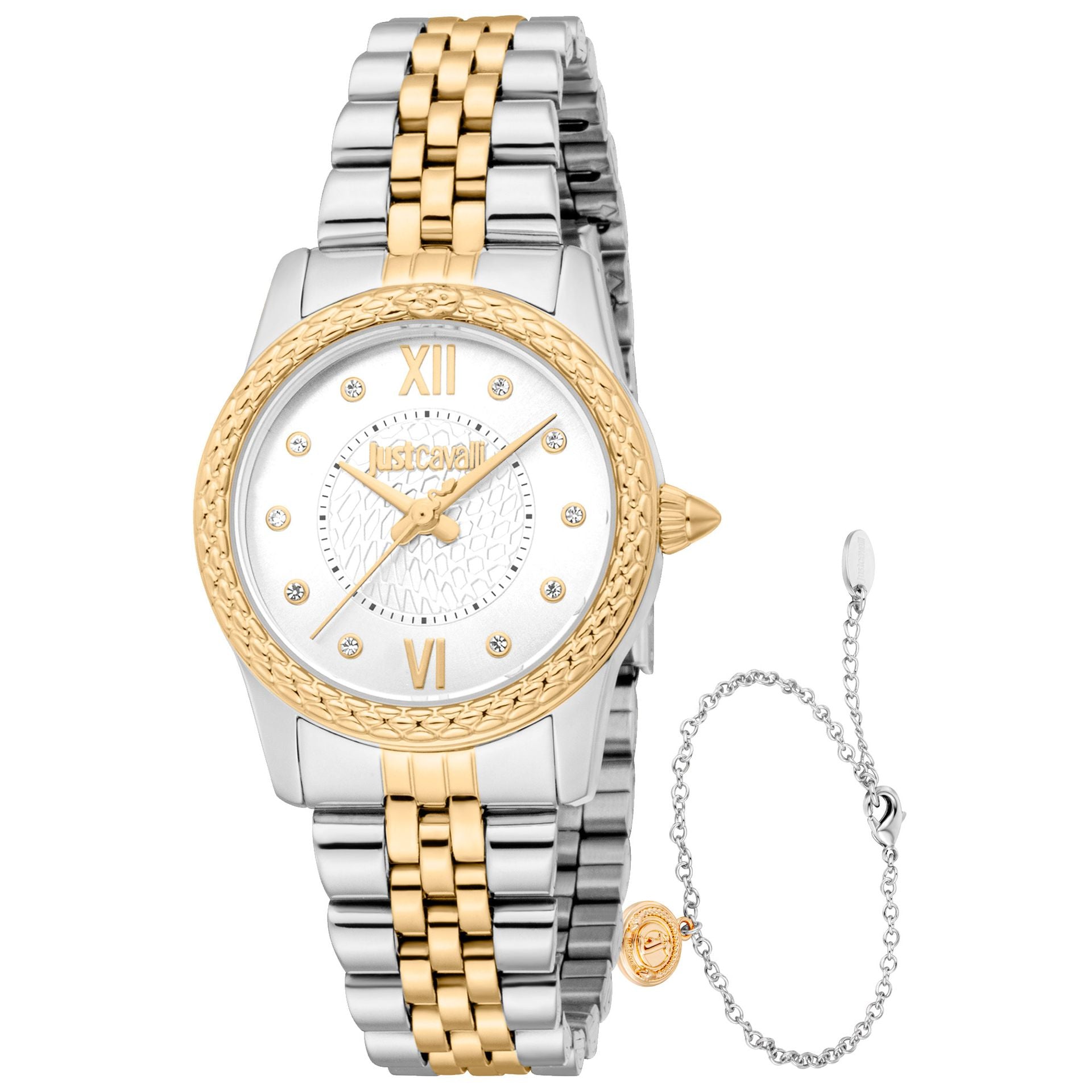 Комплект дамски часовник и гривна Women’s watch Just Cavalli SET Sublime Animalier JC1L360M0075
Two Tones YG Silver