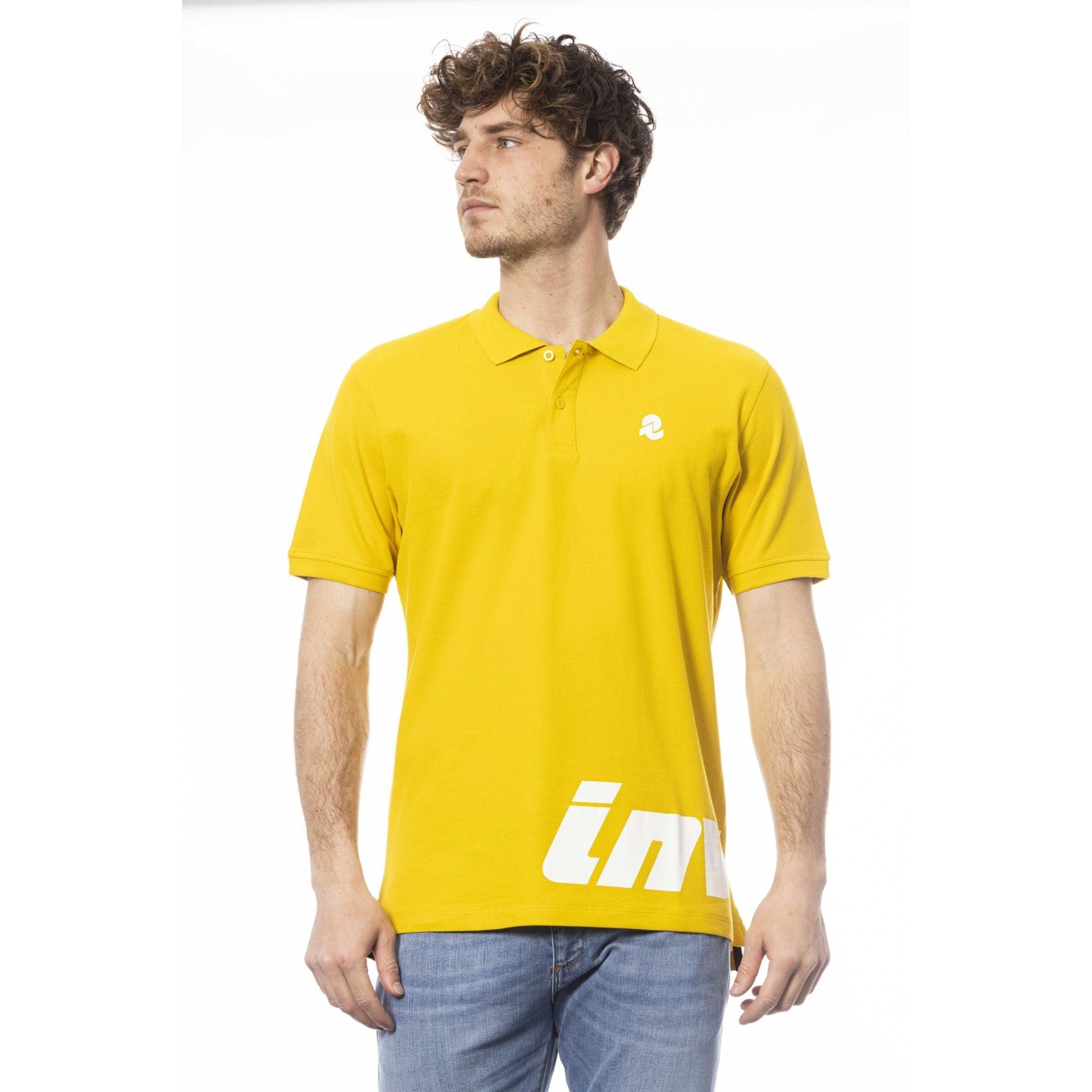 Мъжка поло тениска в жълто Men’s polo shirt Invicta in Yellow 4452282U 2GIALLO Front view