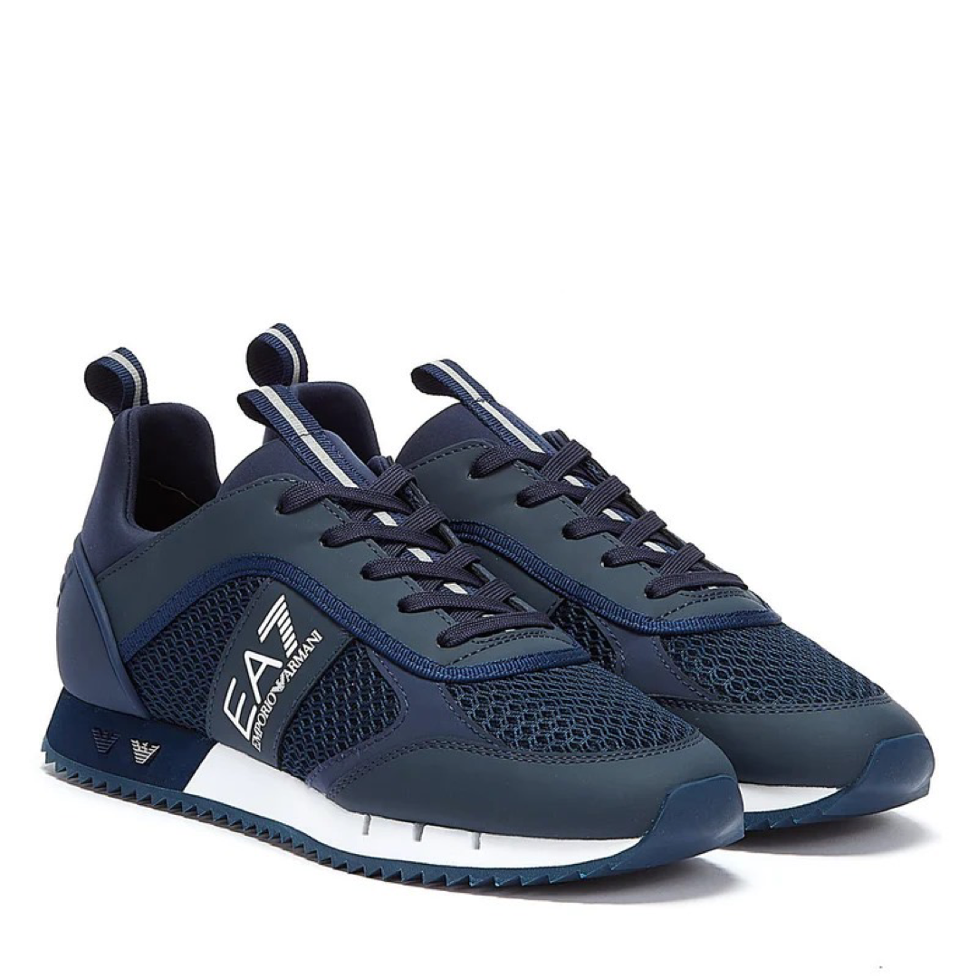Мъжки маратонки сникърси EA7 Emporio Armani сини X8X027 XK050 D813