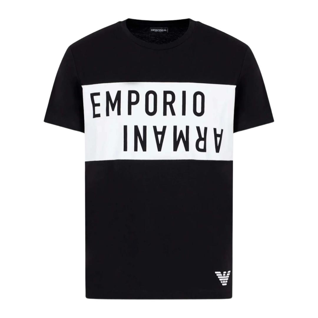 Мъжка тениска Emporio Armani черна 211818 4R476