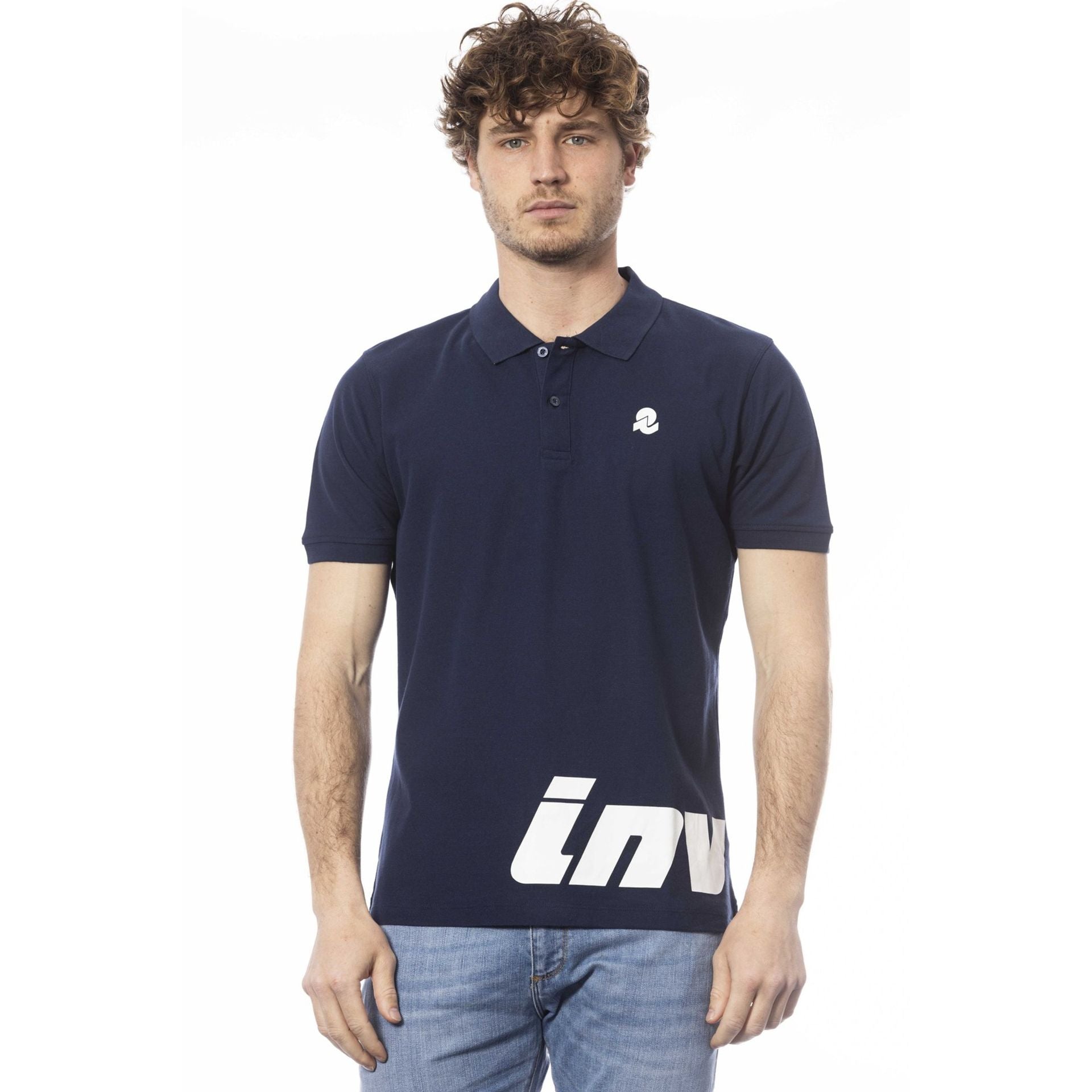 Мъжка поло тениска в тъмно синьо Men’s polo shirt Invicta in Dark blue 4452282U 730BLUSCURO Front view