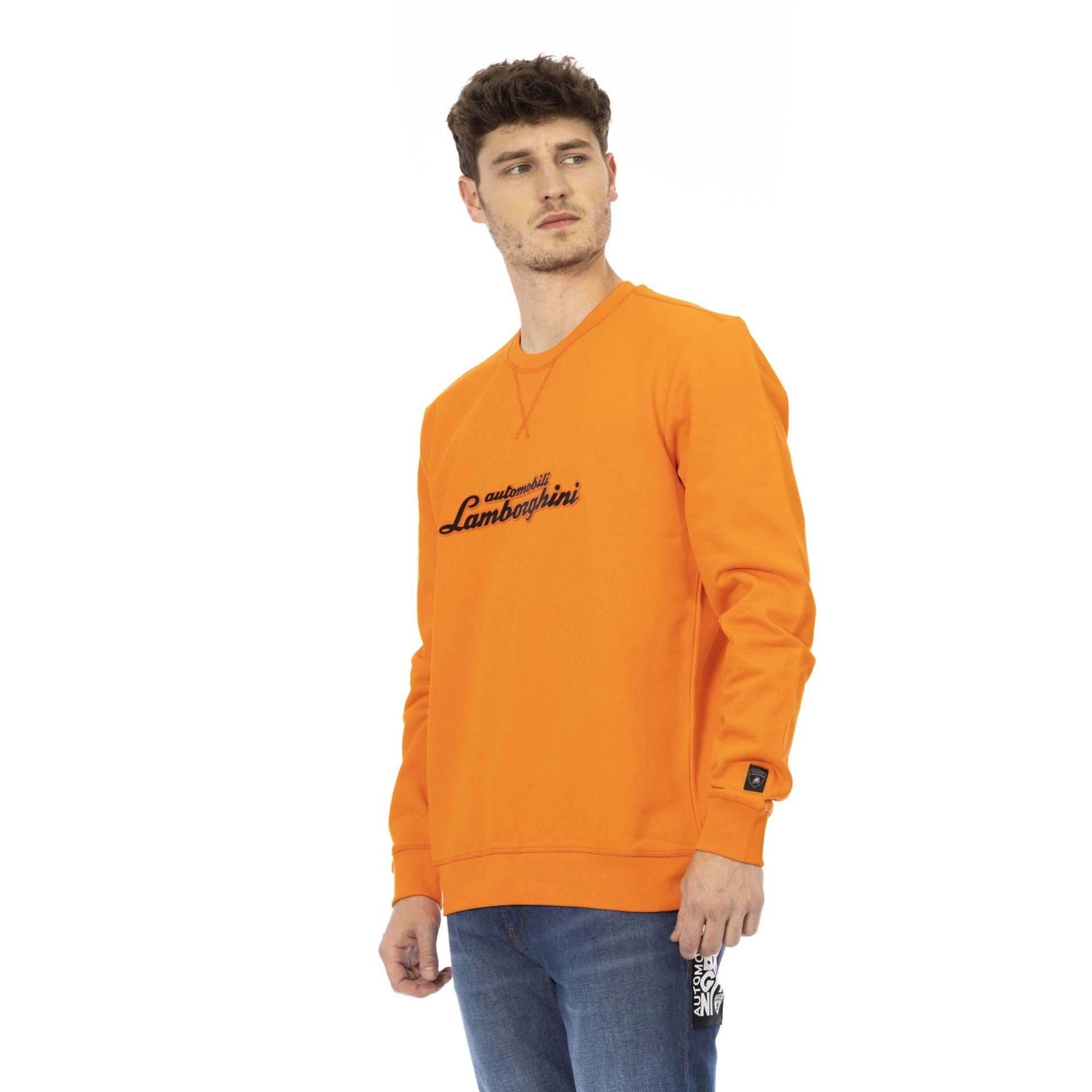 Мъжка блуза Men’s sweatshirt Automobili Lamborghini 72XBI006CJ315 528 ARANCIO angled view