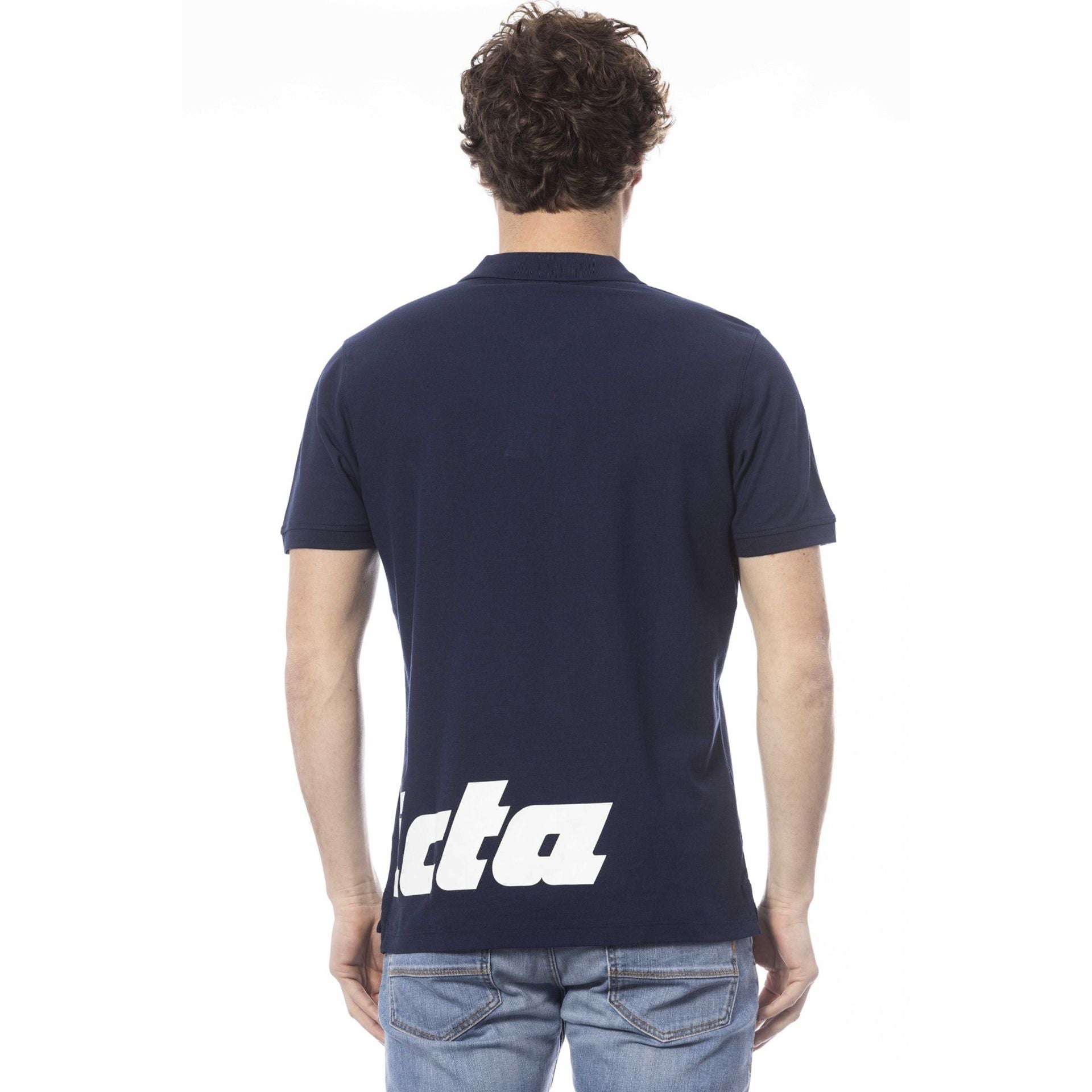 Мъжка поло тениска в тъмно синьо Men’s polo shirt Invicta in Dark blue 4452282U 730BLUSCURO Back view